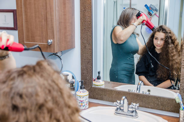 Blow Dry with Curls (Long Hair)